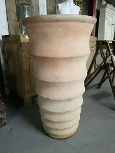 Reclaimed Tall Art Nouveau Terracotta Planter Pot - Warwick Reclamation - Picture 1 of 4