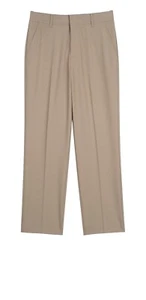 Boys IZOD Tan Flat Front Stretch School Uniform Khaki Pants Size 16 Husky NWT - Picture 1 of 6