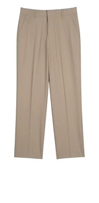 Мальчики IZOD желтовато-коричневый плоский передний эластичной школьной формы хаки брюки размер 16 хаски новый с Ярлыками - Изображение 1 из 4