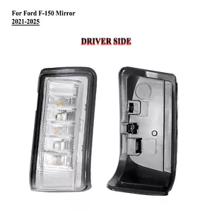 Driver Left Side Door Mirror Turn Signal Light For 21-25 Ford F-150 - Picture 1 of 6
