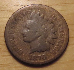 1870 Indian Head cent *circulated example* - Picture 1 of 2