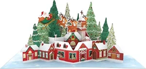 Weihnachten 3D Pop Up Karte Weihnachtskarte, handgemachte Grußkarte für Neujahr - Bild 1 von 5