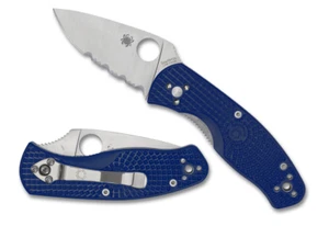 Spyderco Persistence Lightweight Knife C136PSBL 2.75" ComboEdge S35VN Blade Blue - Picture 1 of 3