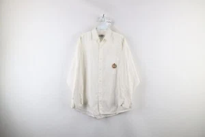 Vintage 90s Guess Mens Medium Distressed Baggy Fit Spell Out Button Shirt USA - Picture 1 of 13