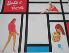 Vintage Barbie And Francie Doll Wardrobe Trunk Double Case 1960S Mattel