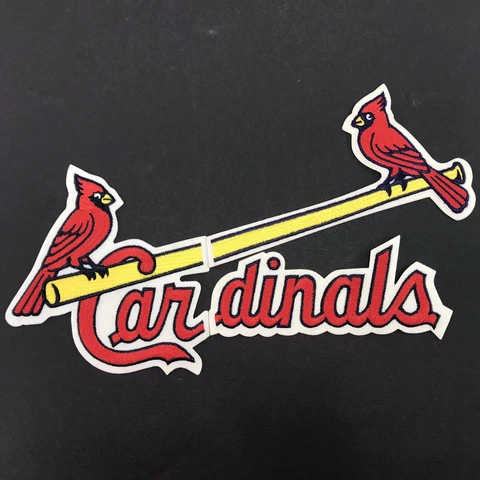 St. Louis Cardinals 3 Piece Embroidered Jersey Jacket Sweatshirt Patch Set 13x9 Cover