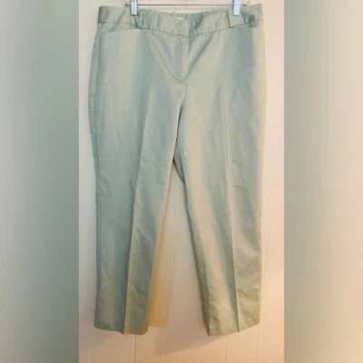 Liz Claiborne Pants Women’s 14 Light Green Chinos Cotton Blend Stretch  - Image 1 of 4