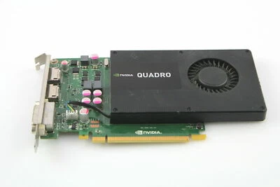 For HP Nvidia Quadro K2000 2GB 2*DP + DVI PCI-e Video Graphics Card 713380-001 - Image 1 of 4