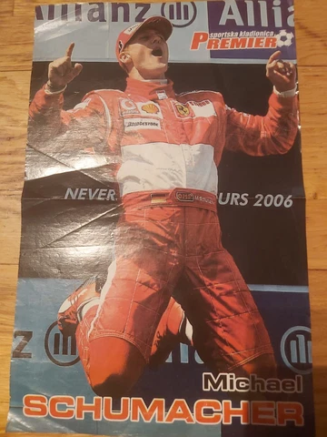 MICHAEL SCHUMACHER AND VALENTINO ROSSI TWO SIDES POSTER Cover