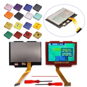 GBA SP V5 IPS Backlight LCD Laminated Red Screen Retro Pixel Kit+Gameboy Shell - Picture 1 of 51