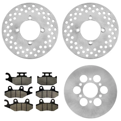 Rotor de disco de freno delantero y trasero con almohadilla para Yamaha Rhino 450 YXR450 4X4 2006-2009 Foto 1 de 4