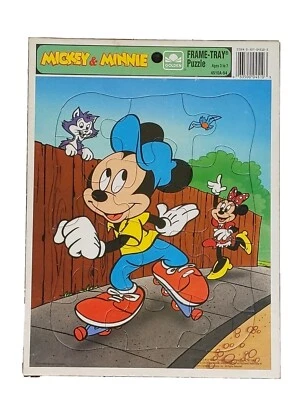 Rompecabezas de cartón de 12 piezas Mickey & Minnie Mouse de Golden, edades 3-7, 4510A-54 Foto 1 de 3