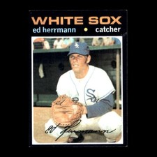 Ed Herrmann 1971 Topps Chicago White Sox #169 Set Filler!
