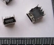 6 Pezzi Connettore Mini USB Femmina 5P piegato 90 gradi - Immagine 1 di 1