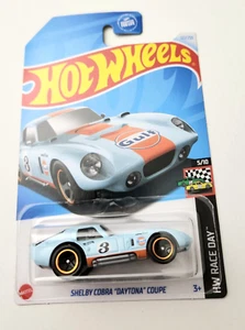 Hot Wheels Shelby Cobra Daytona Coupe Gulf Blue #122 - 2024 HW Race Day - Picture 1 of 2