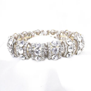 ELEGANT GENUINE CRYSTAL BRACELET_10 colors - Picture 1 of 20