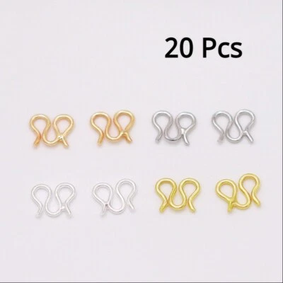 20pcs W Connection Clasp S Closing Buckle Bracelet Necklace DIY Material - Image 1 of 4