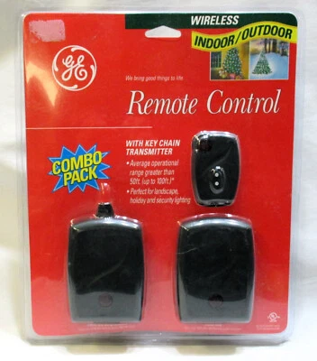 GE WIRELESS Indoor/outdoor Remote Control Outlet WKey Chain Transmitter 100ft - Image 1 of 4