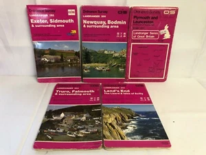 5 Ord. Survey Exeter Sidmouth Newquay Bodmin Plymouth Truro Lands End Falmouth - Bild 1 von 4