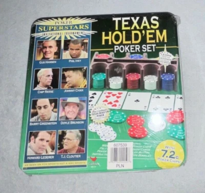 Poker Superstars Invitational Tournament Texas Hold'Em Poker Set Sealed - Image 1 of 2