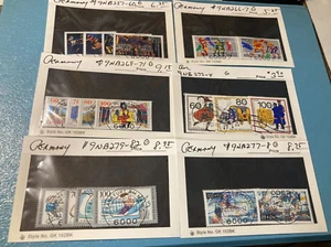 KAPPYSTAMPS GERMANY BERLIN 1980'S SEMI-POSTALS 6 DIFF. COMPLETE SETS USED G20 - Picture 1 of 1