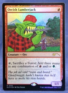 Orcish Lumberjack (2025) - FOIL -MTG- Secret Lair Phil Foglio SLD - Excellent NM - Bild 1 von 4