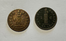 Haiti - (2) Different Copper 2 Centimes (1846)
