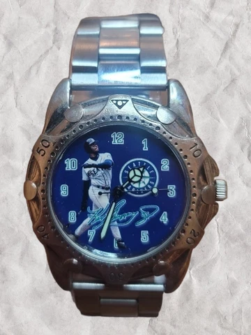 1999 Ken Griffey JR Seattle Mariners Superstars Collection Wrist Watch MLB Runs Cover