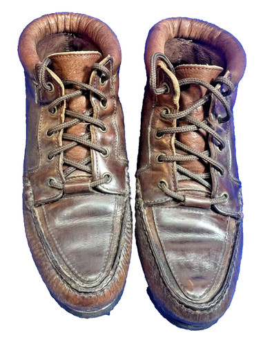 Scarpe stivali impermeabili Timberland da donna in pelle marrone chiusura con lacci taglia 7W