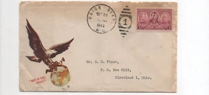 United States patriotic cover Not So Fast Adolf Union Star Missouri to Cleveland - Picture 1 of 2