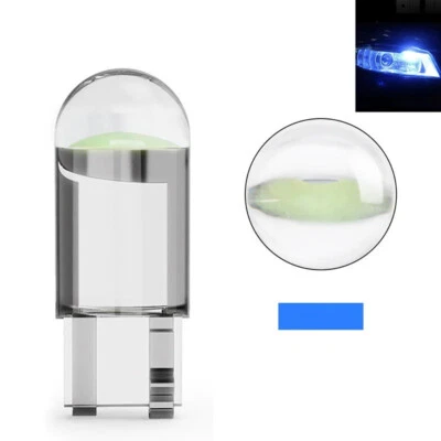 Ampoule T10 LED W5W Ice Bleu Veilleuse phares pour voitures moto scooter 12V - Photo 1/2