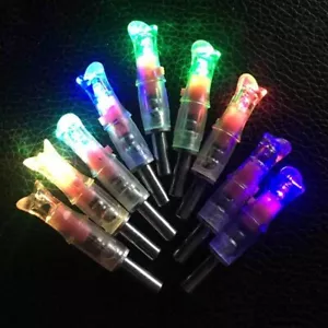6X Automatic Lighted Led Crossbow Arrow Nocks for Crossbow Arrow ID 7.6mm Arrows - Picture 1 of 8