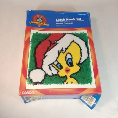 Набор крючков для защелки птицы Looney Tunes Tweety Рождество 1990-е - Изображение 1 из 4