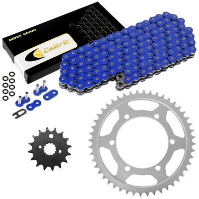 Kit de cadena de transmisión y piñón de junta tórica azul para Kawasaki ZX600E Ninja ZX-6 1993-2002 Foto 1 de 4