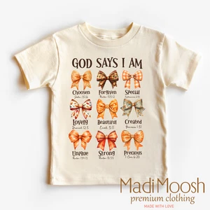 God Says I Am Christian Fall Shirt - Fall Tee - Picture 1 of 6