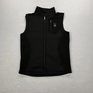 Spyder Weste Herren Medium schwarz Softshell Logo Performance Oberbekleidung Camp Wandern - Bild 1 von 16