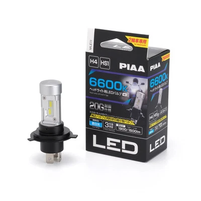 Japan NEW PIAA Motorcycle Headlight Bulb LED 6600K Waterproof Dustproof H4/HS1 - Image 1 of 4