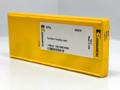 Kennametal NTF3L | New Carbide Threading Inserts 1796141 | Grade KC5010 | 5pcs - Image 1 of 2
