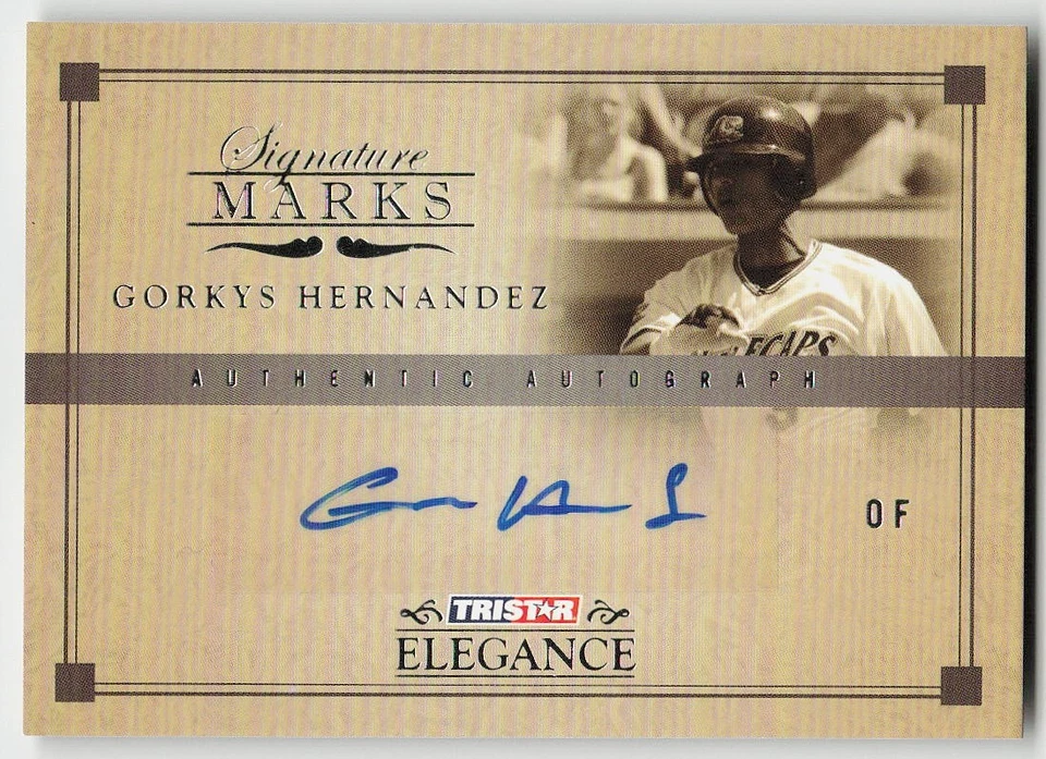 2007 TriStar Elegance #SM-GH Gorkys Hernandez BASEBALL West Michigan Whitecaps - Image 1 of 2