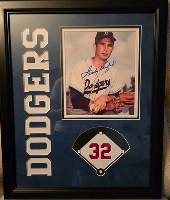 Sandy Koufax Signed Autographed Framed 16x20 Photo Brooklyn Dodgers - Image 1 of 2