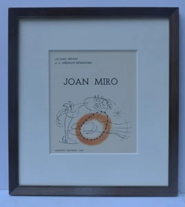 Listado Artista Español Joan Miró Original Color Litografía Página de "Miró" - Imagen 1 de 6