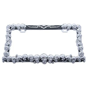 Chrome Skull License Plate Frame,50037 - Picture 1 of 1