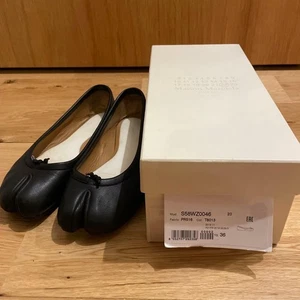 Maison Margiela Tabi Ballerinas Ballet Shoes Women's Black Size 36 US 6 Japan - Picture 1 of 12