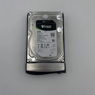 SEAGATE EXOS 7E8 6TB 7.2K 6G 3.5INCH SATA HDD WITH TRAY ST6000NM0235 - Image 1 of 4