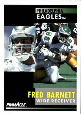 1991 Pinnacle #124 Fred Barnett [GOATCARDS] - Image 1 of 2