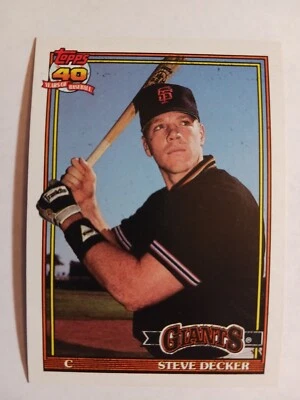1991 Topps 29t Steve Decker Glow Back - Image 1 of 2