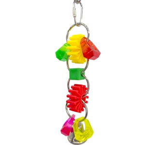1086 Foot Gear Ringy Ringer - Hecho a mano Colorido Duradero Aviary Colgante Juguete - Imagen 1 de 7