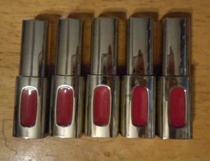 5 tube lot LOREAL EXTRAORDINAIRE LIQUID COLOUR RICHE LIPSTICK 303 ROUGE ALLEGRO - Picture 1 of 2