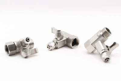 Wasseranschluss Adapter Kühlschrank 3/8" Osmoseanlage Absperrhahn 1/4" Schlauch - Bild 1 von 4