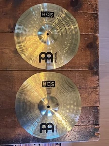 MEINL 13" Hi-Hat Cymbals & Gibraltar Heavy Weight Double-braced Stand (Open Box) - Picture 1 of 3